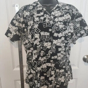 Peaches Scrub Top XS/S